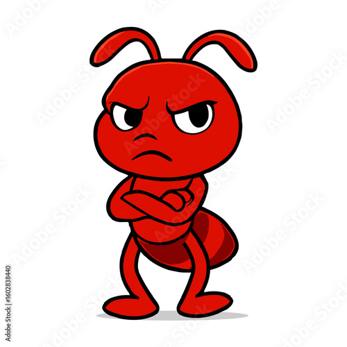 red ant mascot cartoon angry ant illustrations