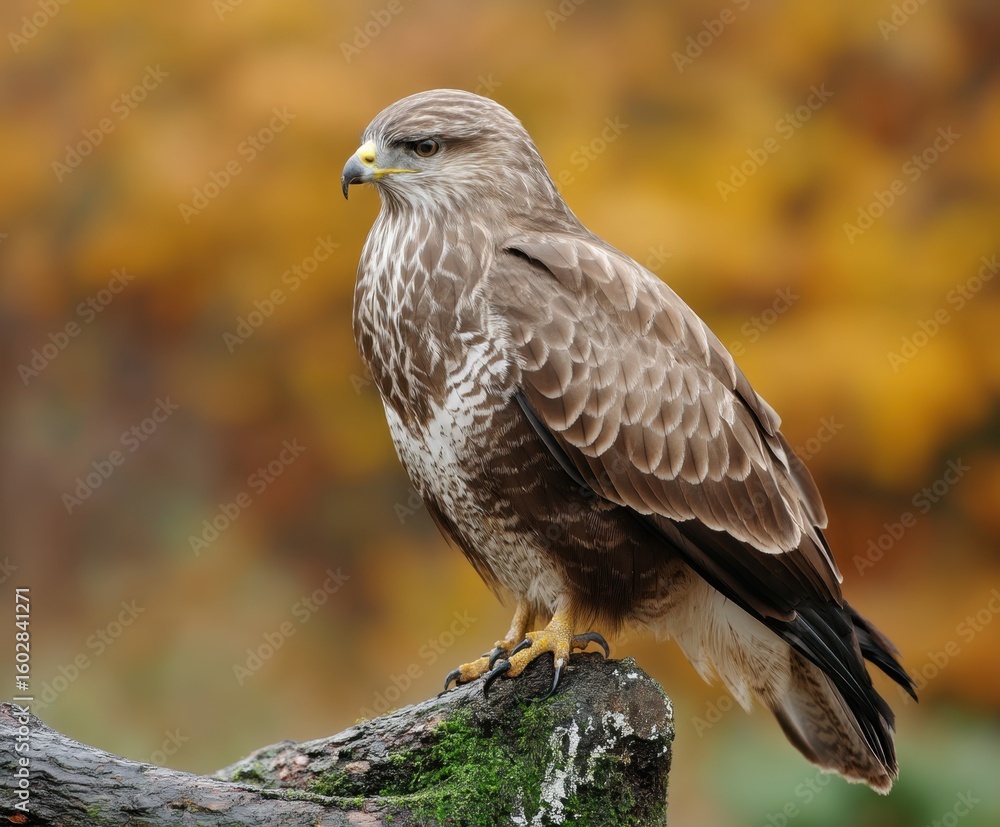 Fototapeta premium Common buzzard, Buteo buteo, in the wild