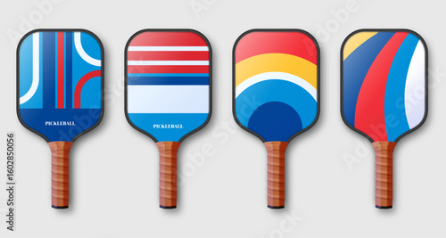 Pickle Ball 3D Vector Illustration With Realistic Graphic Element