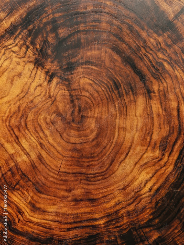 Naklejka premium Close-Up View of a Natural Wooden Table Surface with Unique Patterns