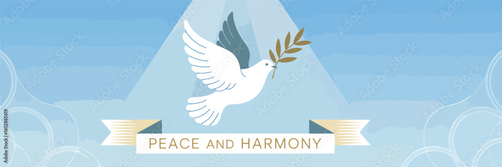 Obraz premium Flat religion banner vector illustration