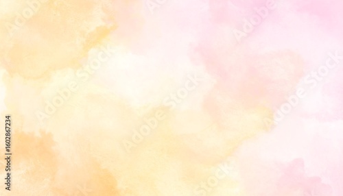 Delicate watercolor wash, soft pastel colors
