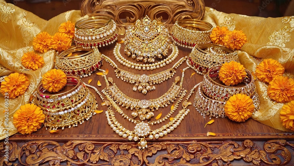 Obraz premium Festive jewelry display