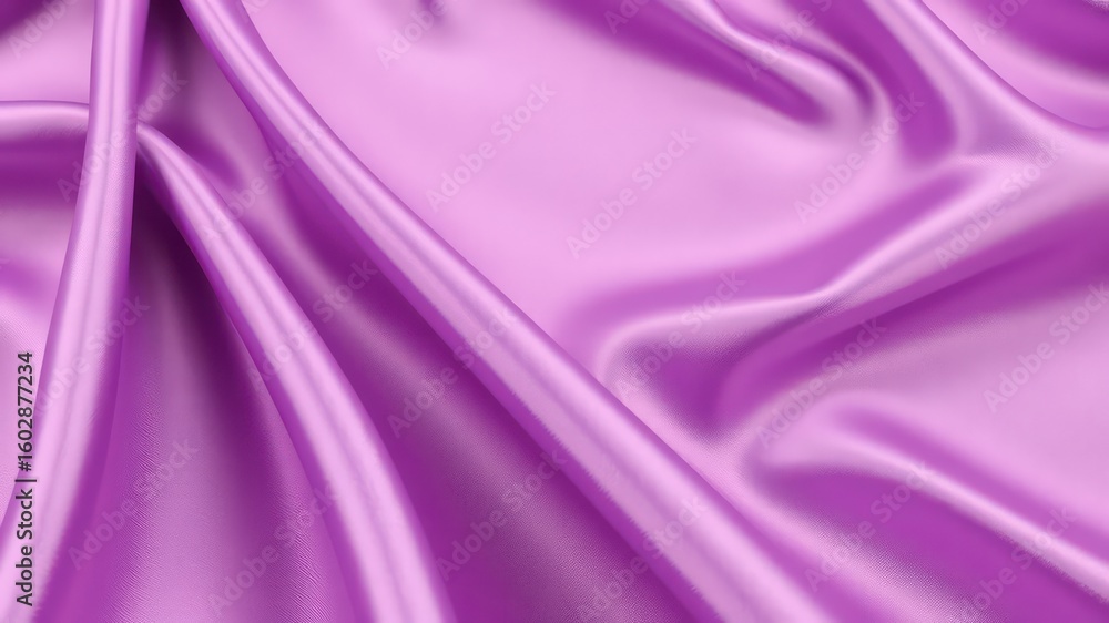 Obraz premium Luxurious and elegant folded fabric showcasing its rich texture and beautiful magenta color in soft and silky draped folds