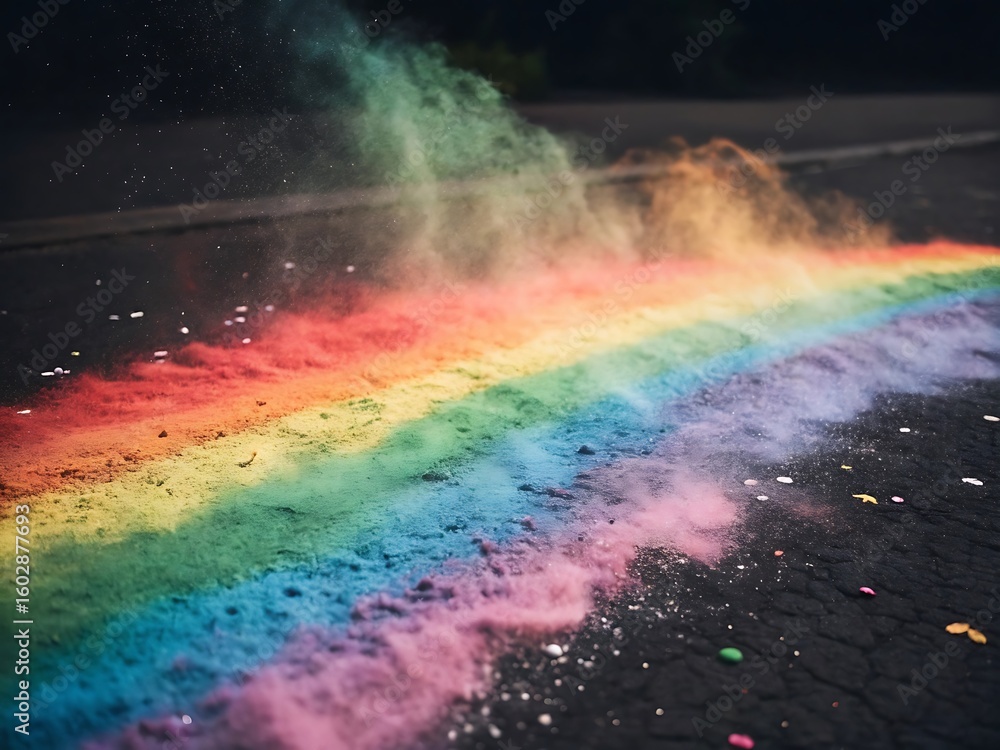 Fototapeta premium rainbow in water