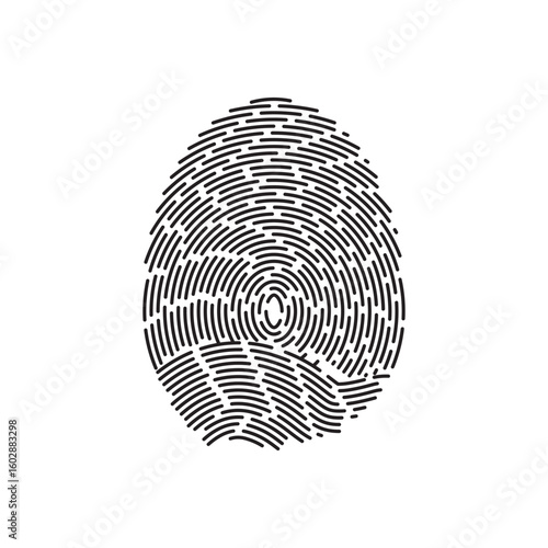 Fingerprint logo vector illustration