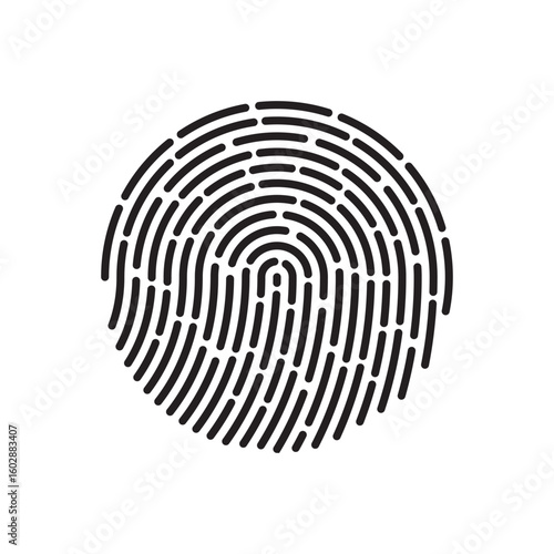 Fingerprint logo vector illustration