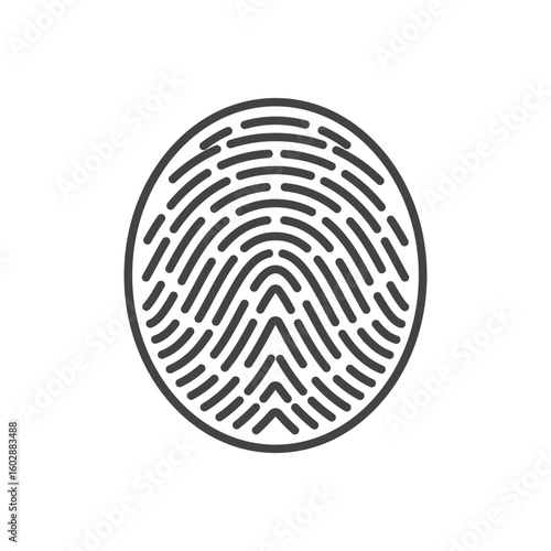 Fingerprint logo vector illustration