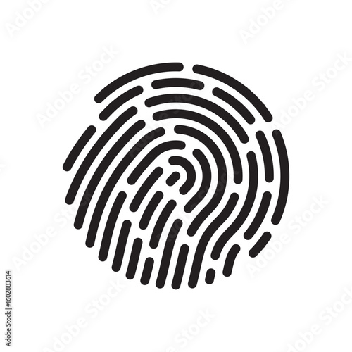 Fingerprint logo vector illustration
