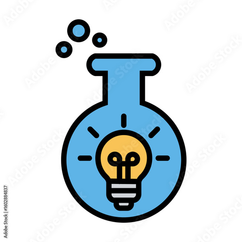Innovation Lab Icon Vector Illustration Color Version