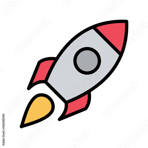 Startup Icon Vector Illustration Color Version