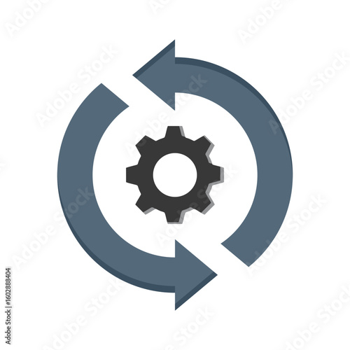 Automation Icon Vector Illustration Flat Version