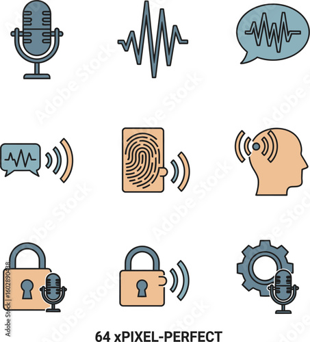 Microphone voice fingerprint security audio sound speech wave communication technology