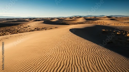 Sunrise over the Mesquite Flat Sand Dunes
