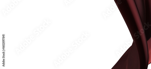 Abstract red cloth falling. Satin fabric flying in the wind