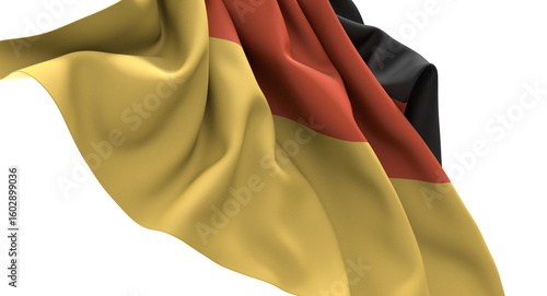 The German flag waves proudly