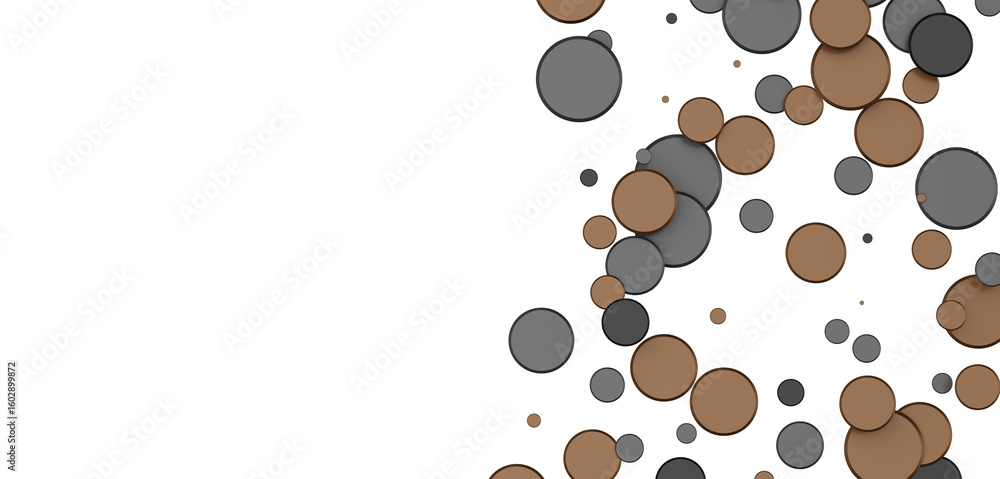 Obraz premium confetti png. Gold confetti falls from the sky.