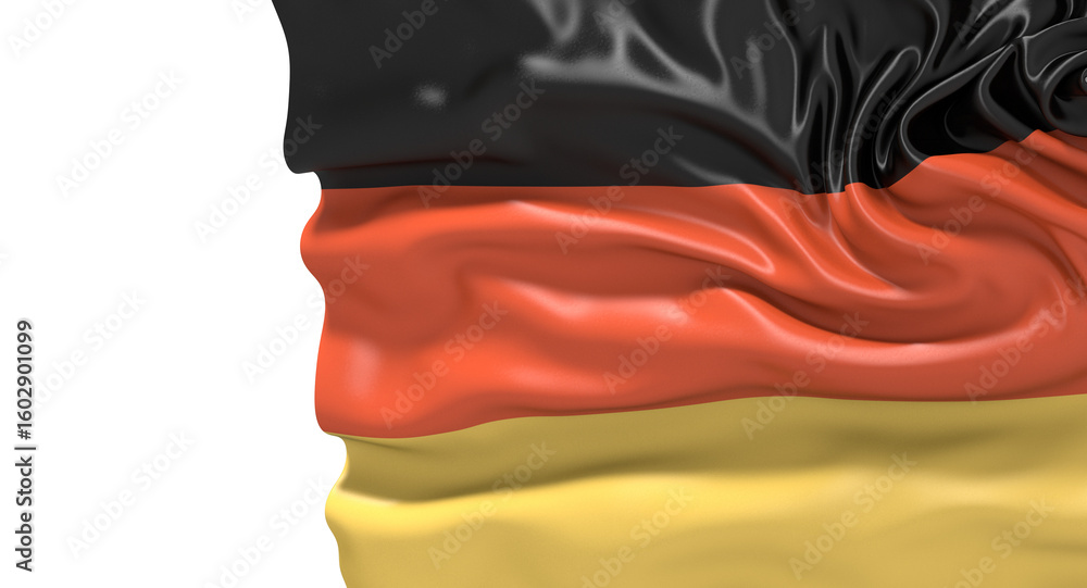 Naklejka premium The German flag waving proudly Germany flag proud