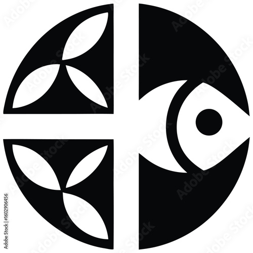 Vector illustration of a logo suitable for a fish farm 