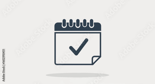 Calendar icon with a checkmark, symbolizing important dates, milestones, historical achievements, and the celebration of equality and rights.