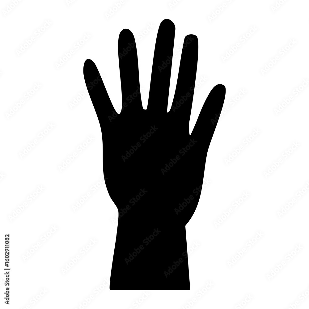 vector hand silhouette vector hand silhouette