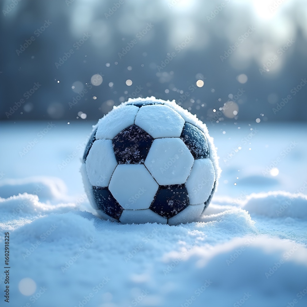 Fototapeta premium The Enduring Spirit of Football: A Journey Through Diverse Terrains