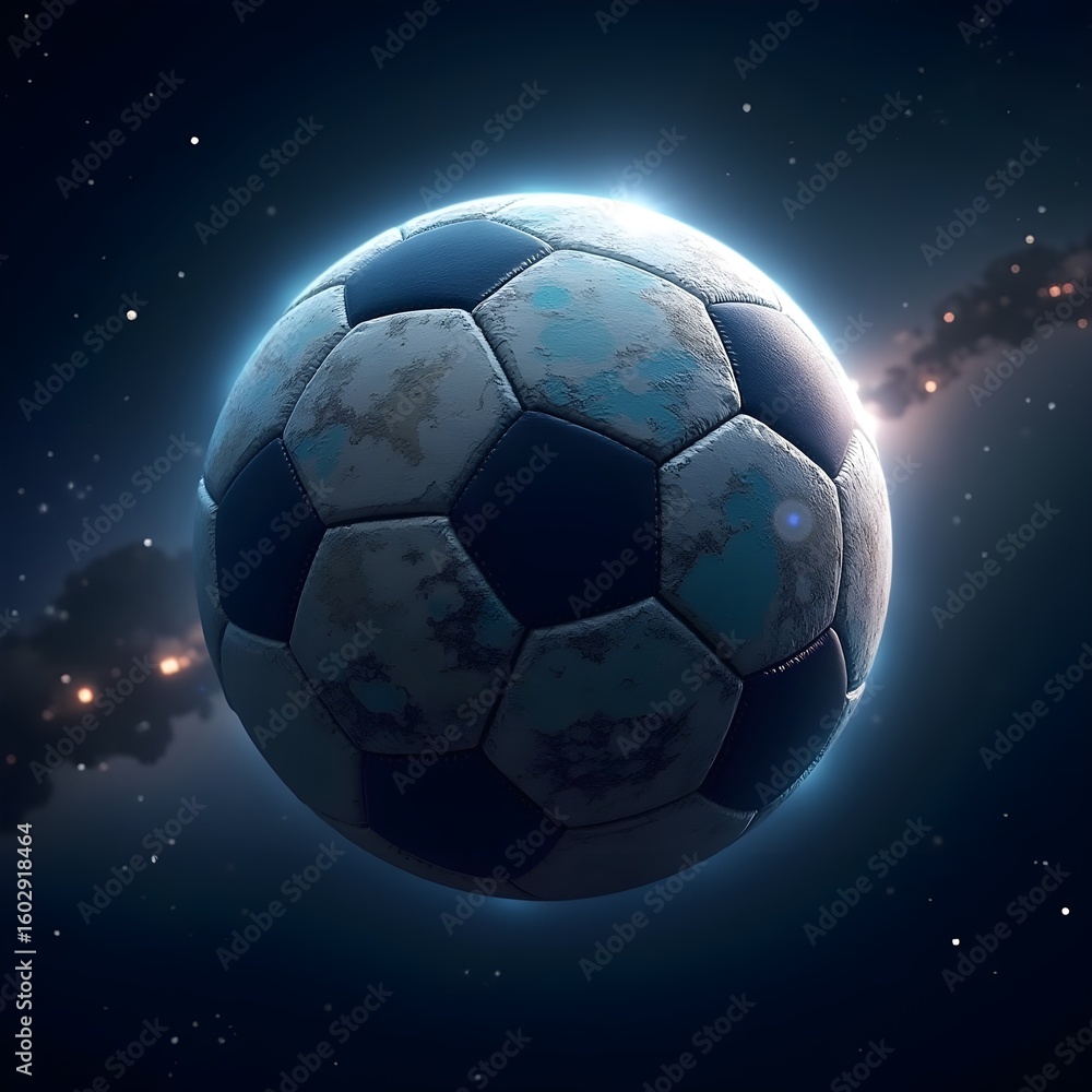 Naklejka premium The Enduring Spirit of Football: A Journey Through Diverse Terrains