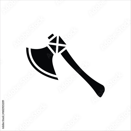 Axe icon. Vector illustration for web design. Isolated on white background.