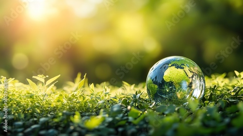 A company meeting discussing environmental responsibility and sustainability goals.