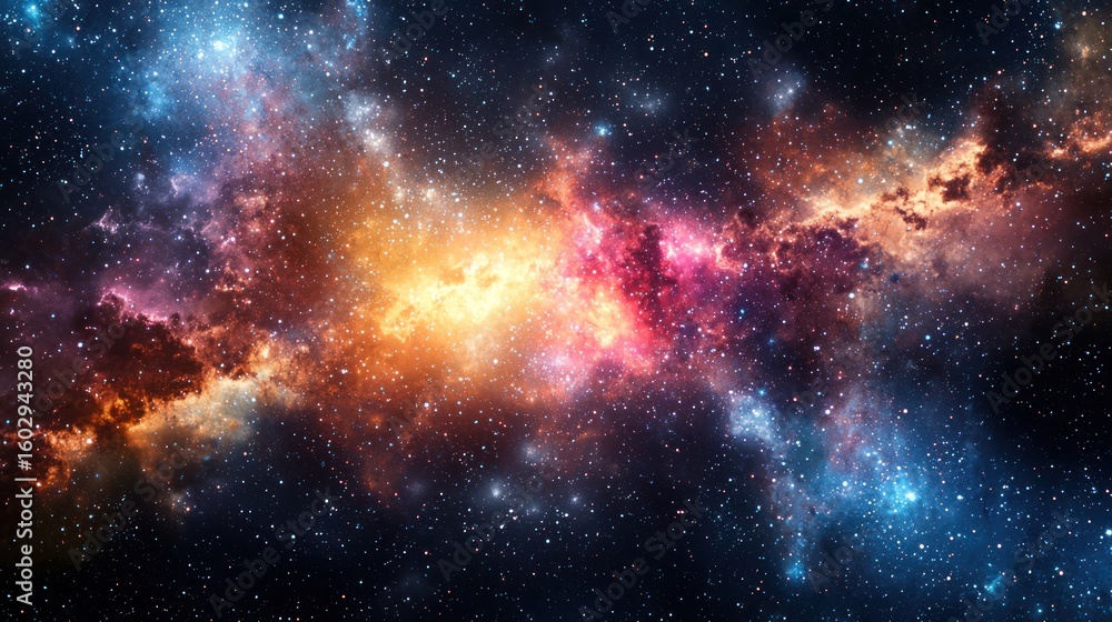 Fototapeta premium A conceptual image of energy molecules floating in space, symbolizing scientific advancement.