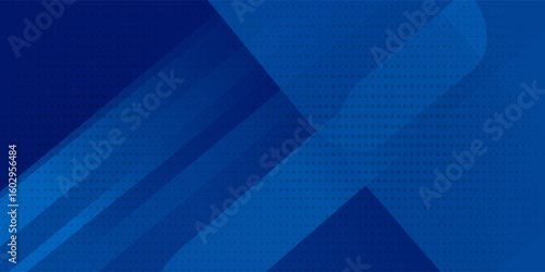 Abstract blue background with glowing geometric lines. Modern blue gradient square shape design. Futuristic technology concept. Suit for brochure, corporate, website, poster, banner, cover modern