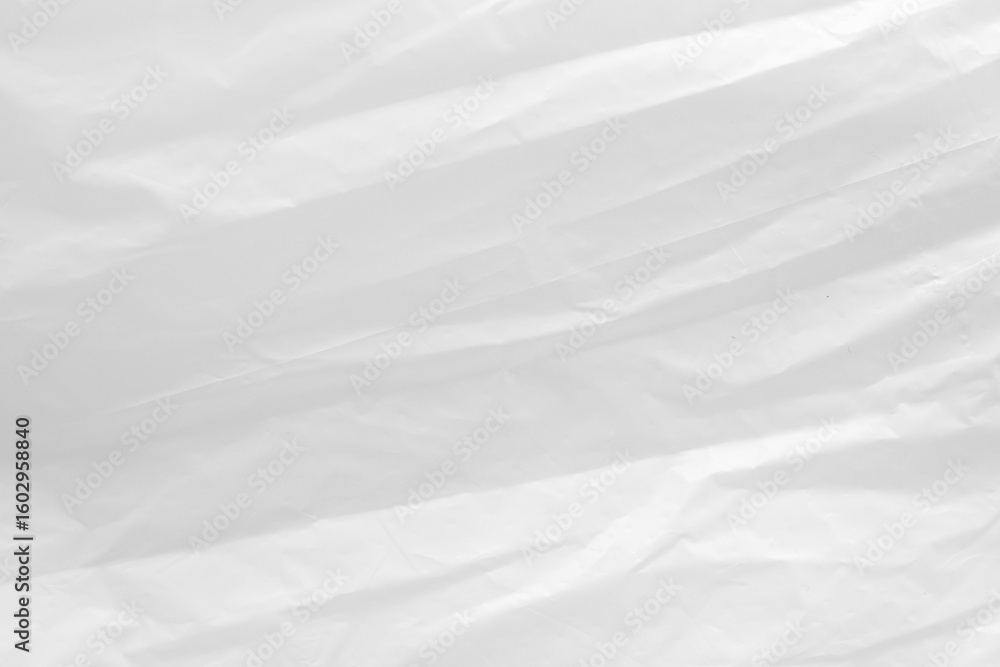 Fototapeta premium White transparent plastic bag texture background