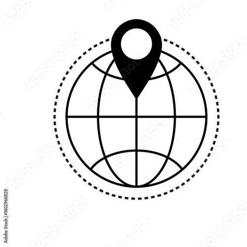 Map Navigation Line Icons