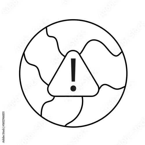 Map Navigation Line Icons