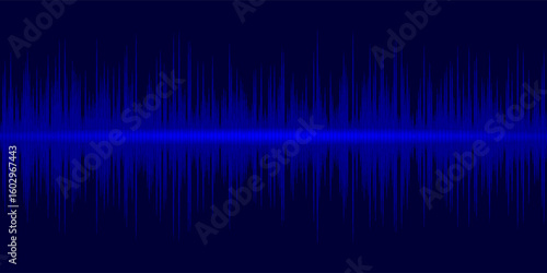 Abstract Sound Wave Blue Digital Frequency wavelength graphic design Vector Illustration
