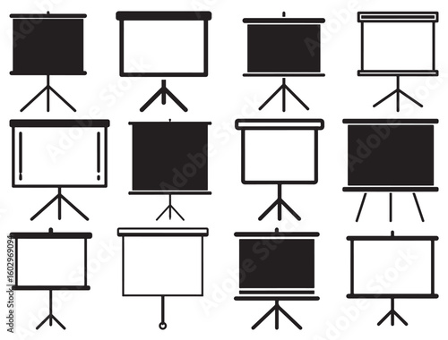 PROJECTOR SCREEN SILHOUETTE
