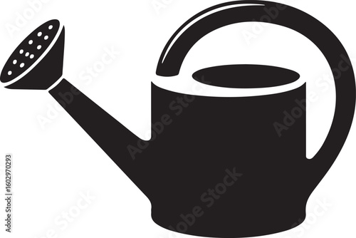 watering can silhouette vector illustration design