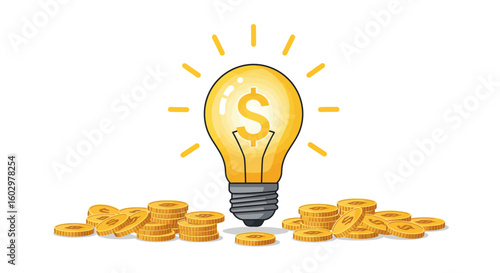Financial Innovation Bright Idea Generating Wealth with Golden Coins