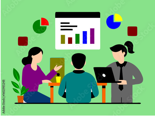 corporate team discussion