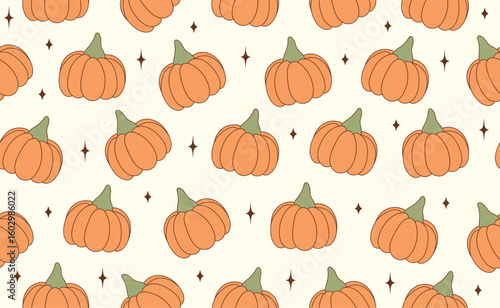 Halloween pumpkins pattern design