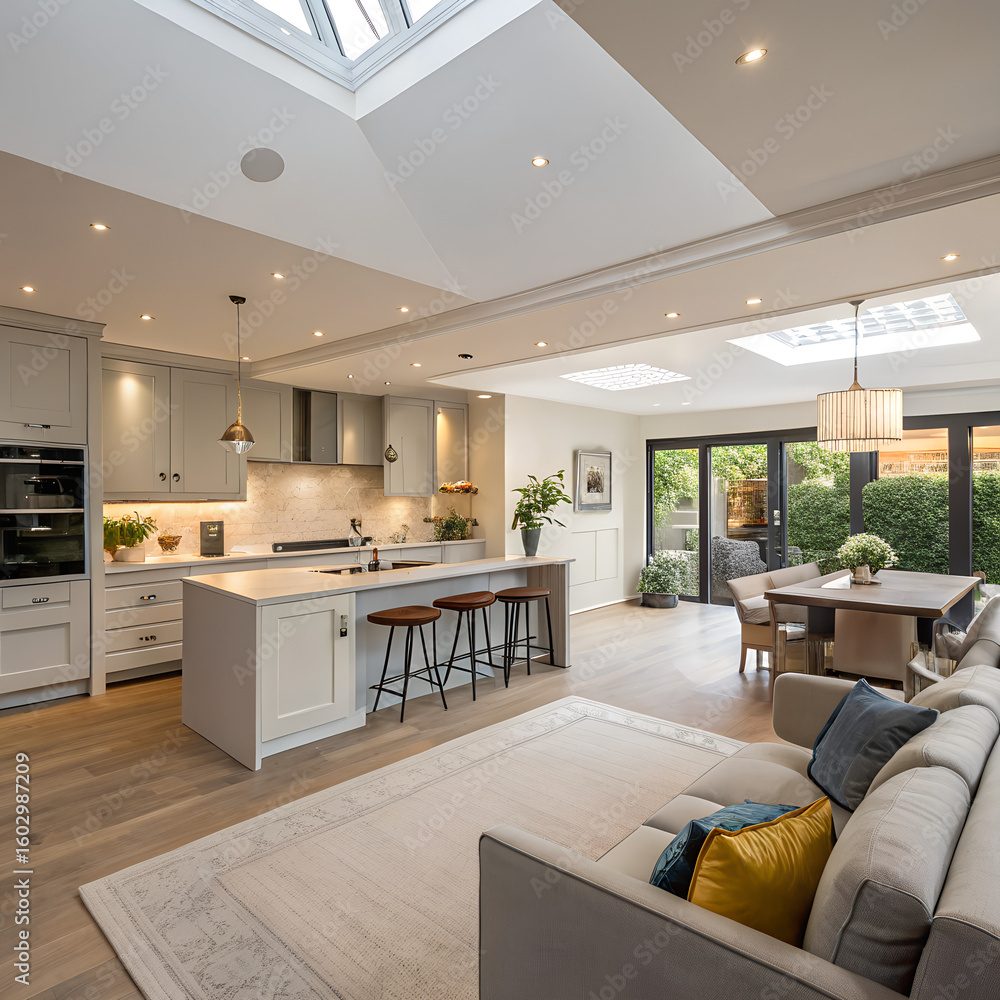 Broken‑Plan Kitchen Lounge Hybrid – partially separated prep zones, hidden scullery, and cozy entertaining space. Broken‑Plan Kitchen Lounge Hybrid – partially separated prep zones, hidden scullery, and cozy entertaining space.
