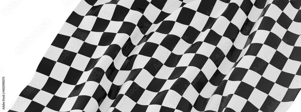 Fototapeta premium High-resolution image of a checkered racing flag, perfect for sports, racing, and competition themes.