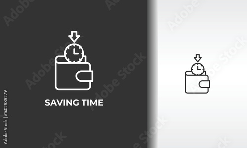 Saving Time Vector, Icon Or Logo Sign Isolated Symbol Illustration