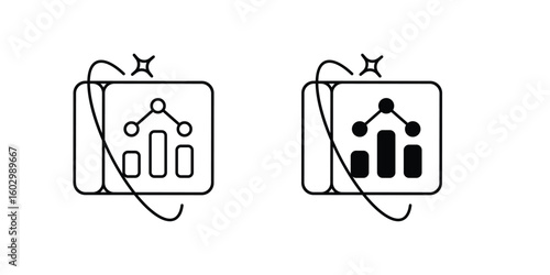 blog set icon with white background vector stock illustration