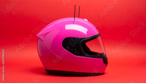 Pink helmet