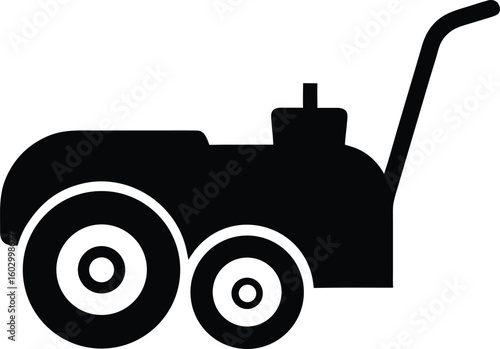 Snow blower machine icon for removing piles of snow