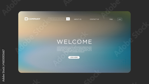 Modern website landing page welcomes visitors with a clean design and inviting call to action