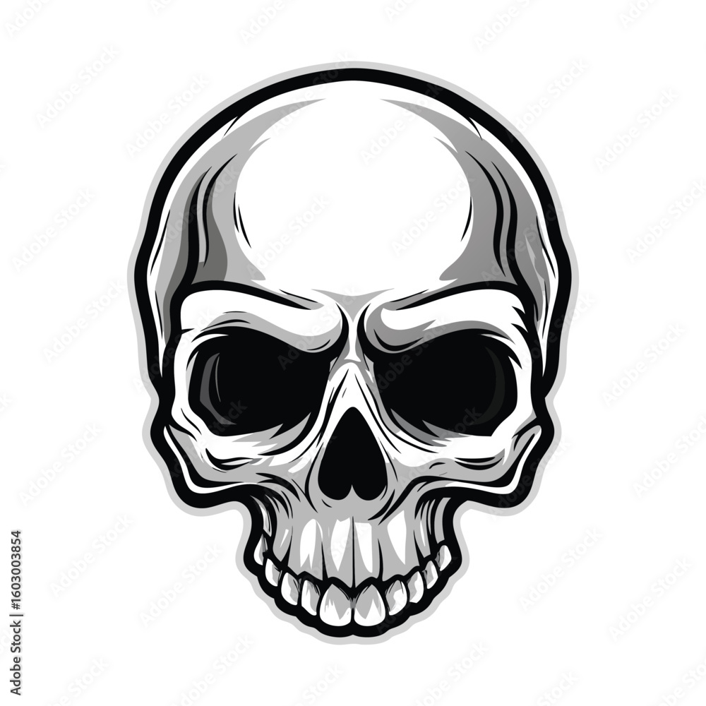 Fototapeta premium Download Creepy Skull Vector Art for Posters, Merch, and More