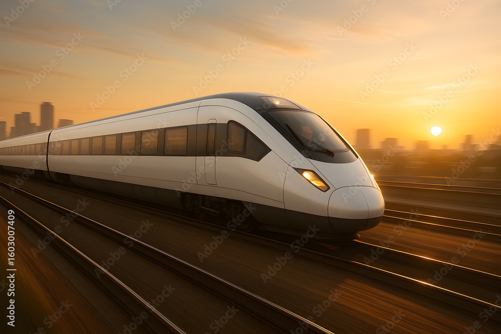 Naklejka premium Morning Commute Express 2