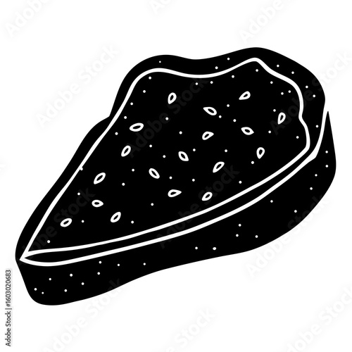 Bruschetta Slice Vector Food Printable Graphic for Kitchen Decor